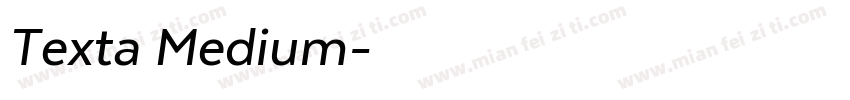 Texta Medium字体转换